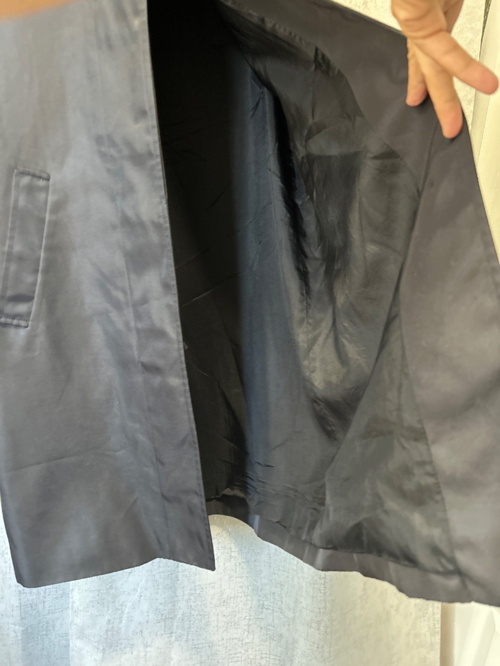 LAUREN RALPH LAUREN BLACK TRENCH COAT SIZE SMALL - Picture 8 of 16